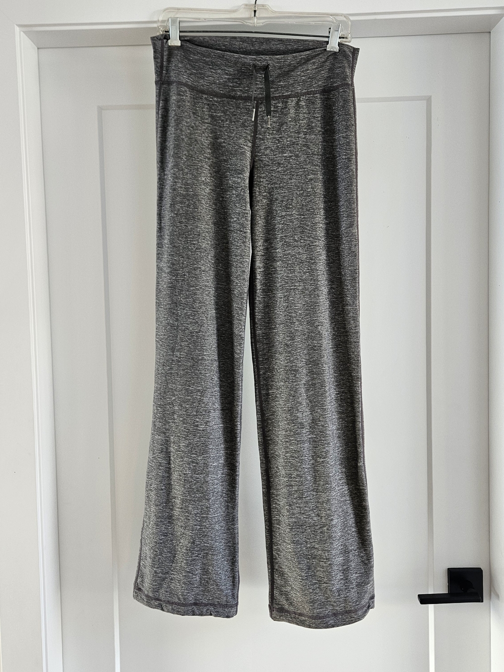 lululemon athletica Heather Gray Wide-Leg Track Pants